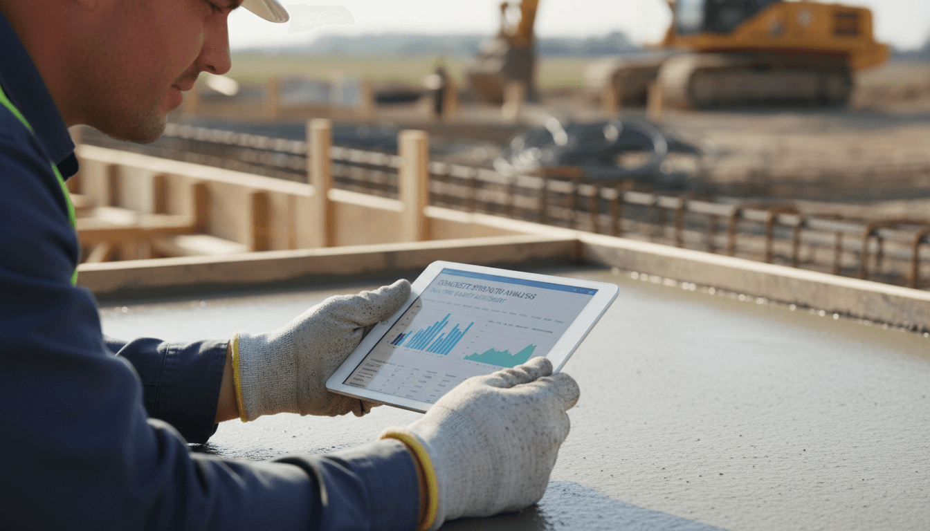 Plumber checking a completed job list on a smartphone